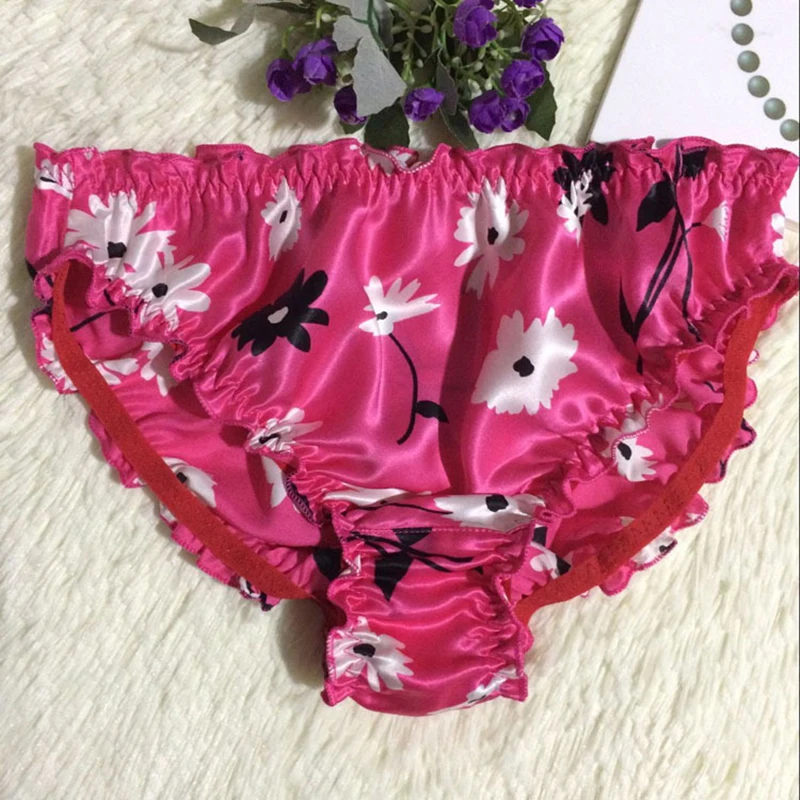 Женское нижнее белье женские трусики шелковые мягкие трусы средняя талия