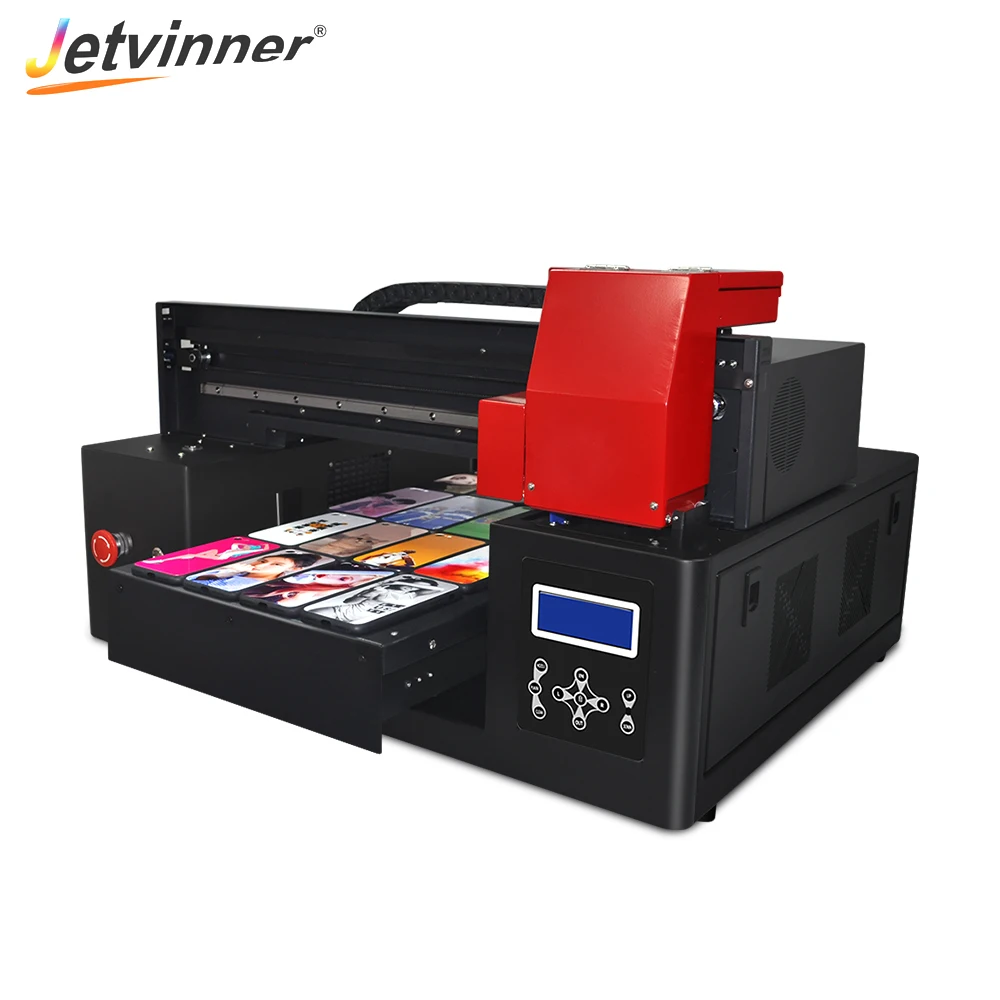 Многофункциональный УФ-принтер Jetvinner струйная печатная машина с ЖК-экраном XP600