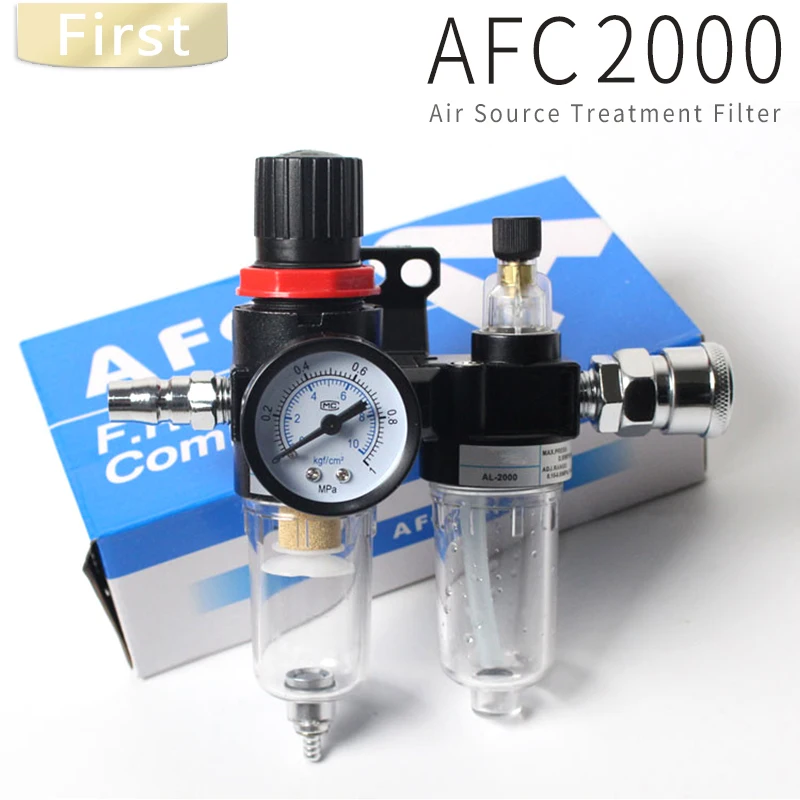 

AFR2000 + AL2000 G1 / 4 "AFC2000 воздушный компрессор, сепаратор масла, воды, фильтр, регулятор, ловушка