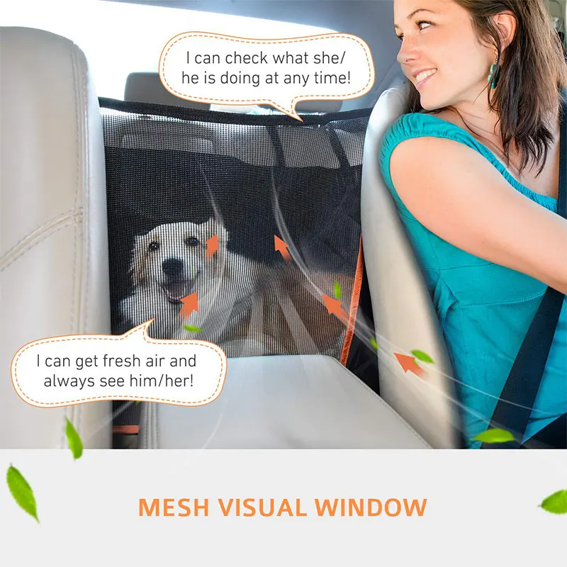 

Dog Car Seat Cover Oxford Pet Dog Cat Carrier Waterproof Pet Mat Hammock Cushion Back Seat Protector With Zipper And Pockets