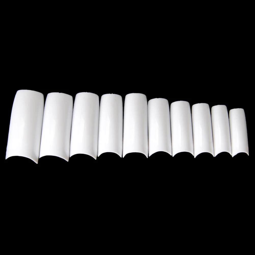 100/500 шт ногтей половинные французские накладные ногти для дизайна акриловые УФ