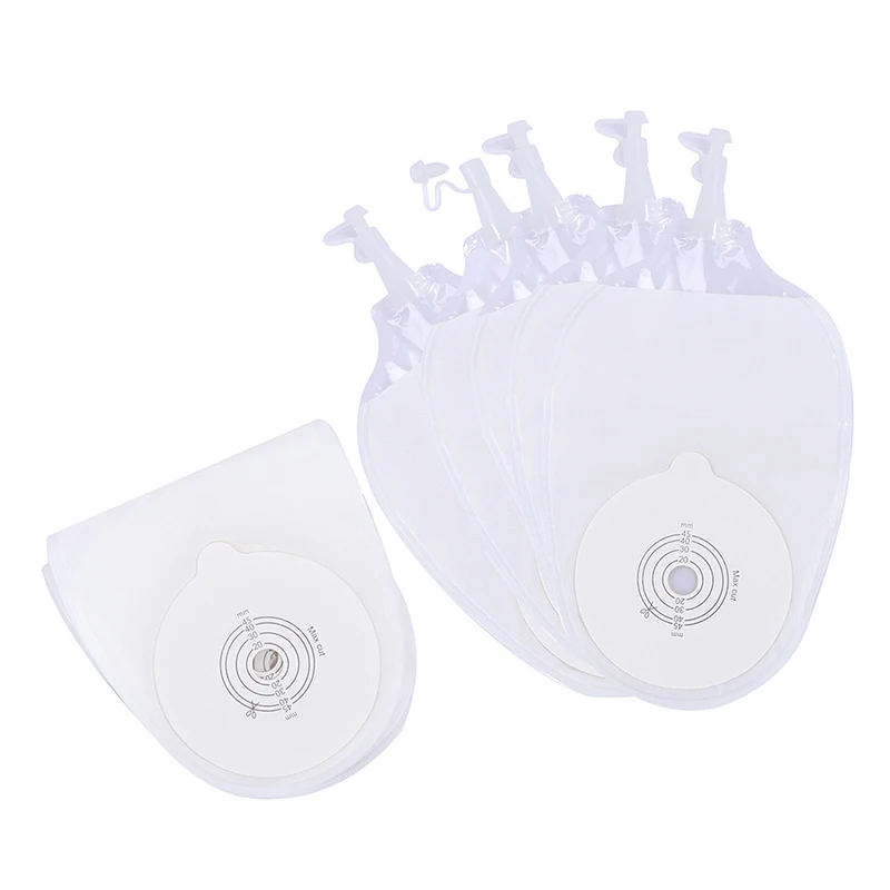 

10Pcs One System Drainage Urostomy Bags Anti-backflow One-piece Stoma Care Pouch