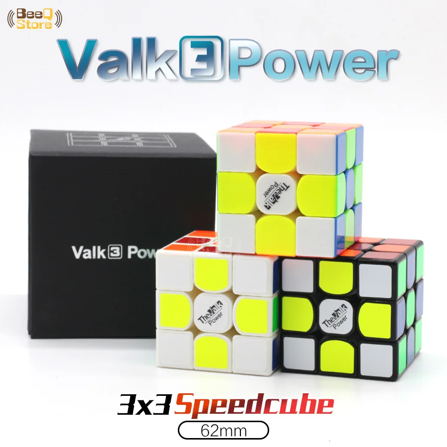 3x3 Mofangge valk3 мощный магический куб 3 слоя головоломка Magico Cubo Black Stickerless WCA конкурсная