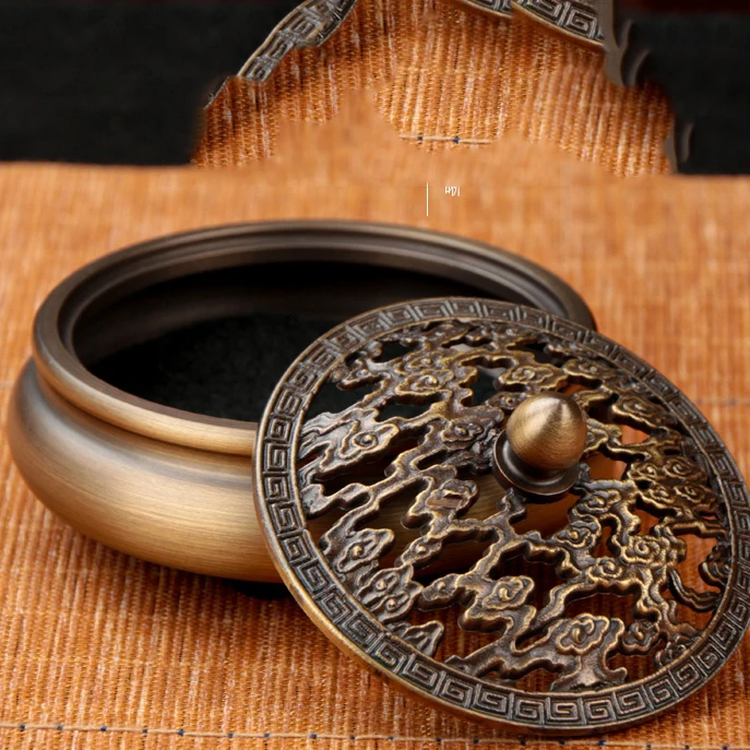 Медная винтажная китайская горелка для благовоний современный дизайн ладана