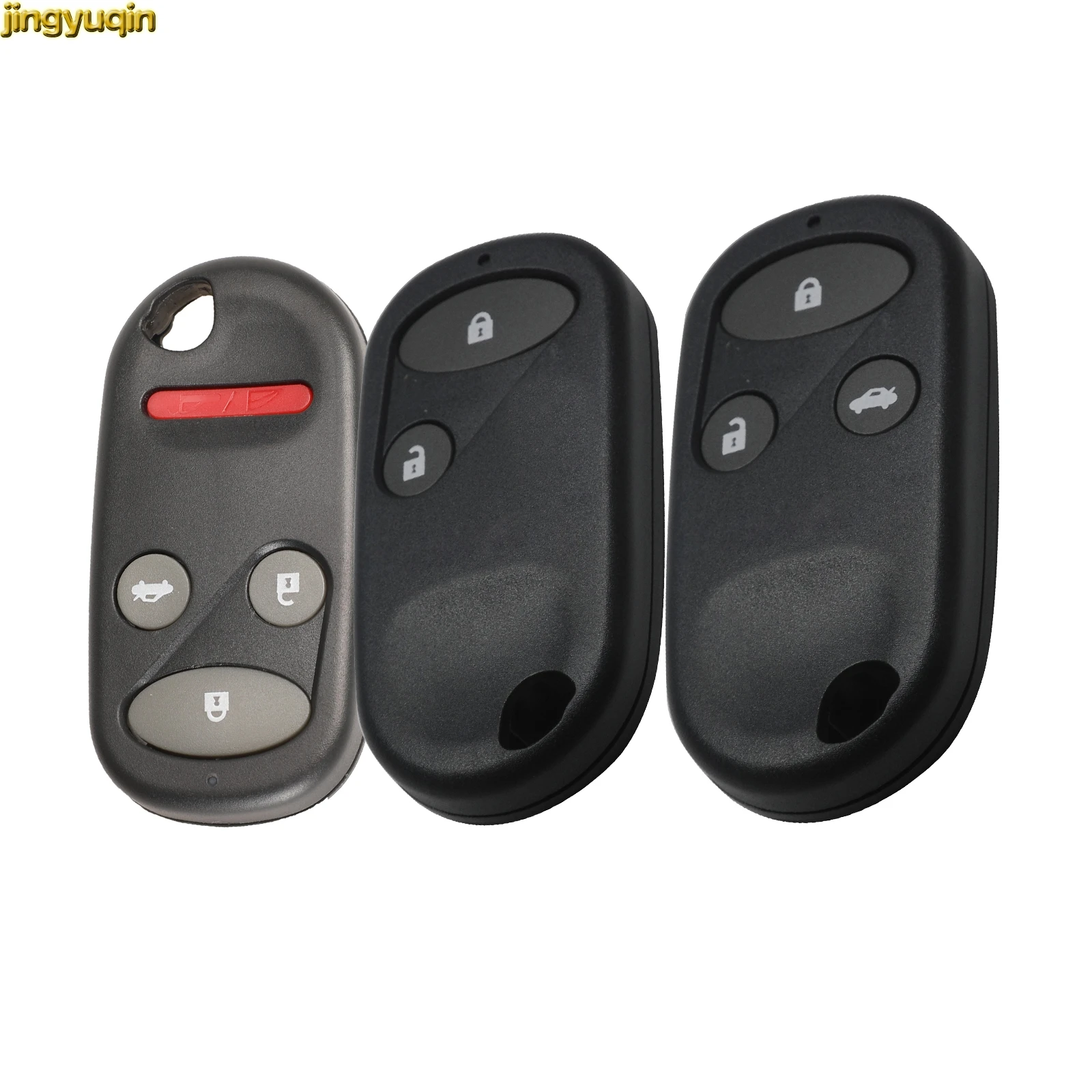 

Jingyuqin 2/3/4 Button Remote Key Shell For Honda CRV Accord City Civic S2000 Odyssey HRV Insight Pilot Jazz Ridgeline Entry Fob