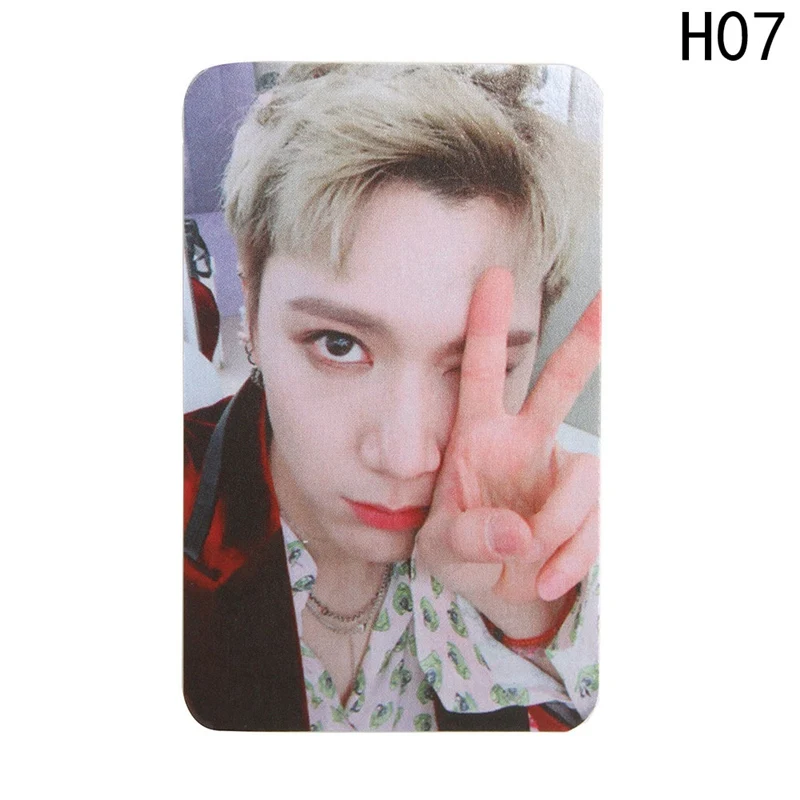 H07 И белая версия Taeyong Mark KPOP NCT 127 самодельный эмпатия открытки в Альбом Плакат черный автограф фотобумага - Цвет: H07