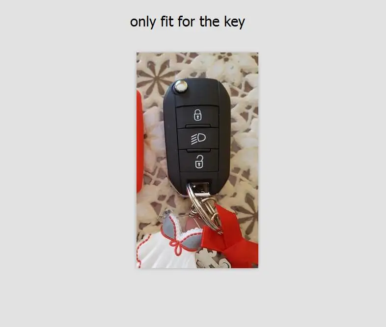 

Silicone car key case shell cover for Citroen C4L CACTUS C5 C3 C6 C8 Picasso Xsara for Peugeot 3008 308 RCZ 508 408 2008 KEY