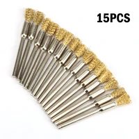 15 pcs wire brush copper brush kit set replacement accessories equipment for grinder electric drill bit parts