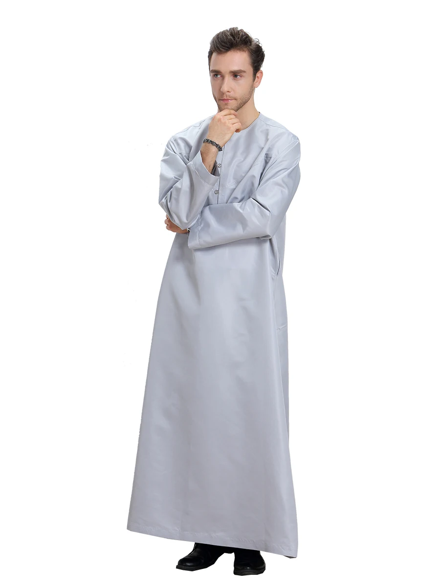 Мусульманская одежда на все сезоны для мужчин однотонный Рамадан Тауб