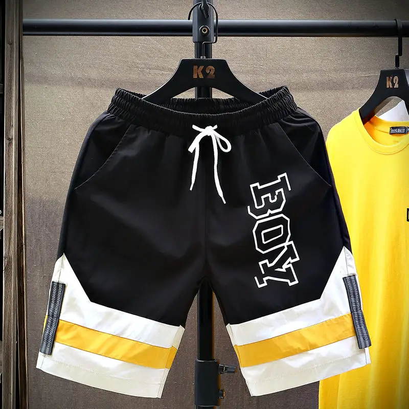 

Shorts Men's Korean Fashion Young Students Summer New Capris Men's Loose Sports Casual Pants Thin