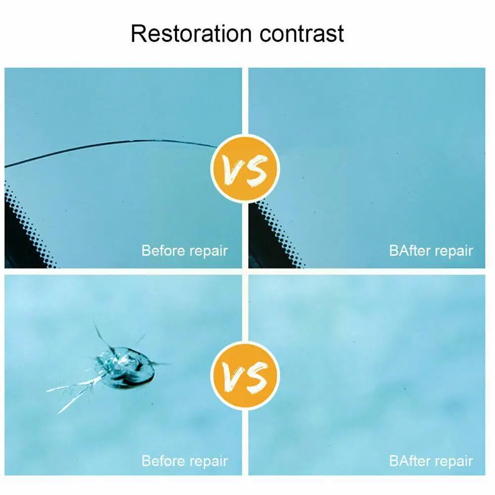 

Набор для ремонта лобового стекла автомобиля, быстрая фиксация треснувшего стекла, набор для ремонта экрана «сделай сам», герметик для ветр...