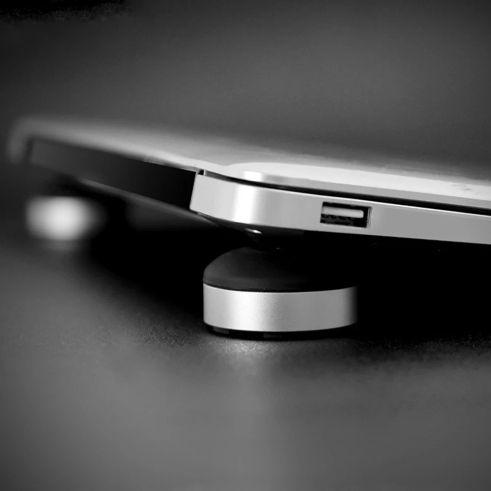 Портативный ноутбук из алюминиевого сплава подогреватель нескользящий стол для