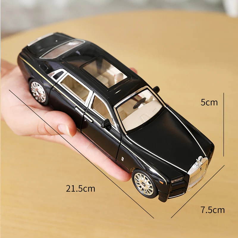 Модель автомобиля из сплава в масштабе 1:24 Rolls Royce Phantom модель со звуком и