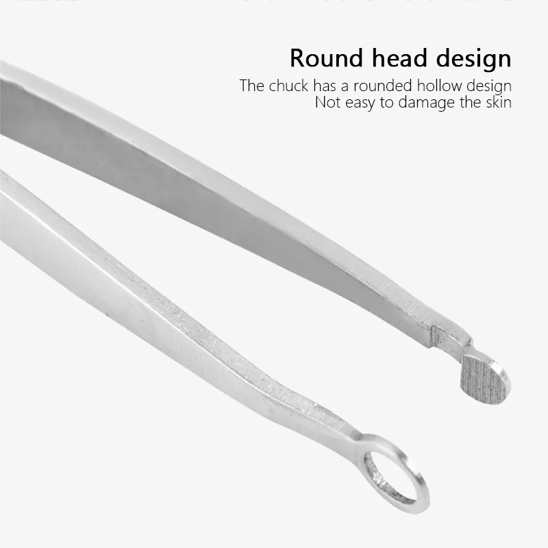 

Universal Nose Hair Trimming Tweezers Stainless Steel Eyebrow Nose Hair Cut Manicure Facial Trimming Makeup Scissors Home Tools