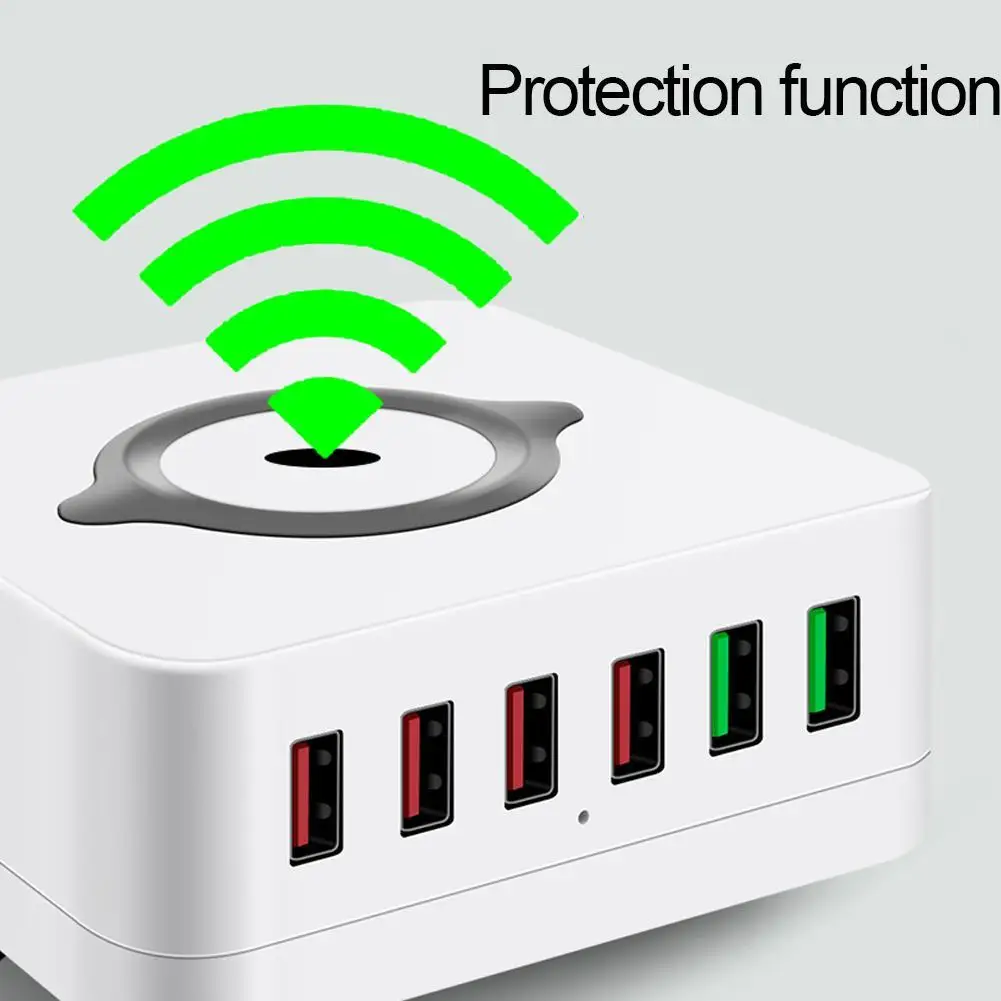 Универсальное 6 портов QC3.0 usb хаб умное зарядное устройство USB быстрая зарядка док
