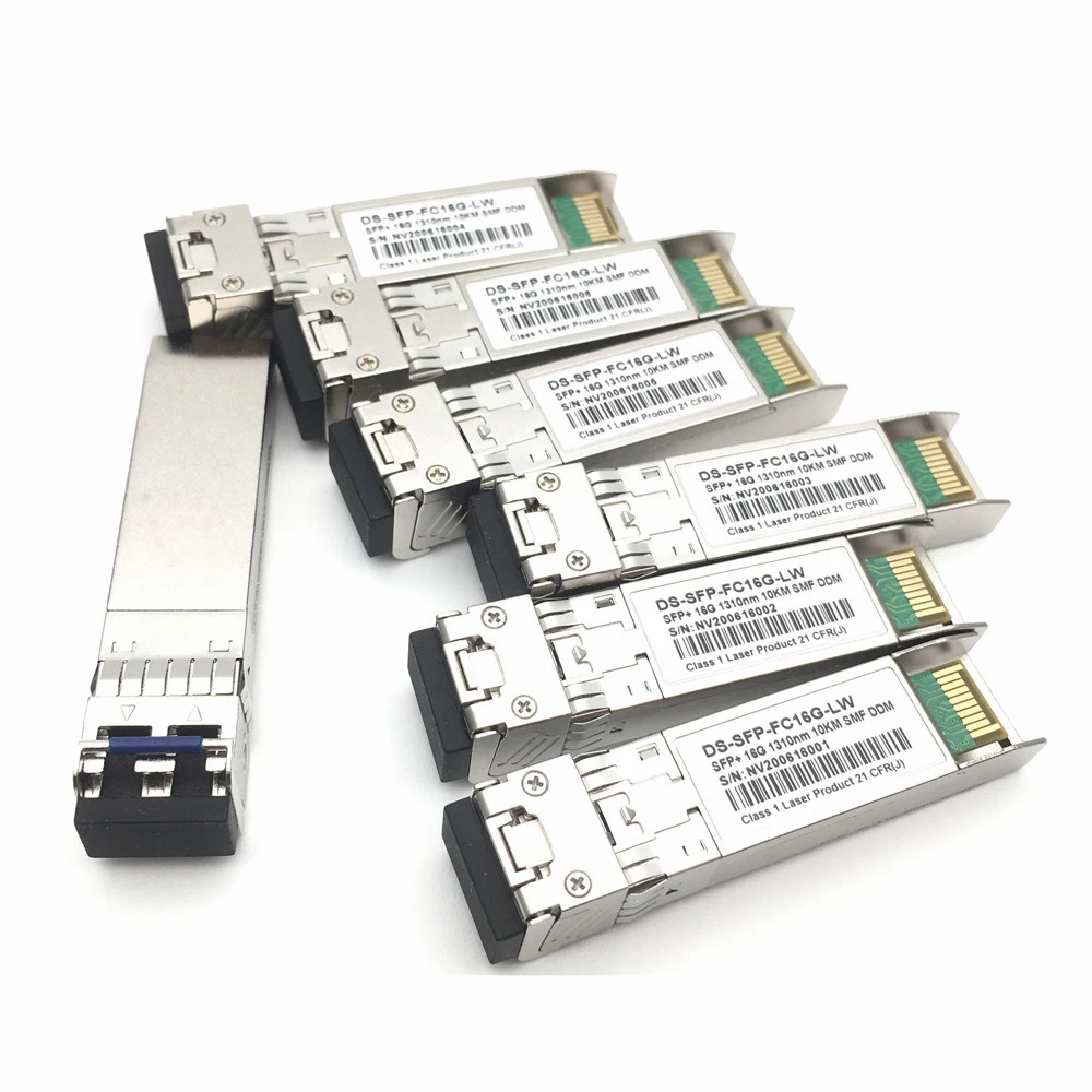 Бесплатная доставка модуль трансивера 16G SFP + 100 нм 300M SR FC 10 км LR DWDM 50 ГГц 40
