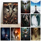 5D алмазная живопись ангелы и демоны, алмазная вышивка, полный квадратКруглый Набор для вышивки крестиком, искусство, высокое качество, украшение для дома