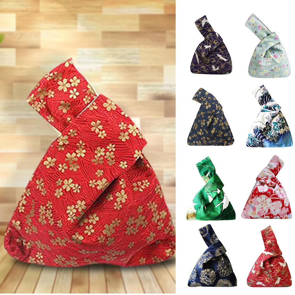 Сумка-тоут женская с принтом модный саквояж на запястье простым рукавом и узлом