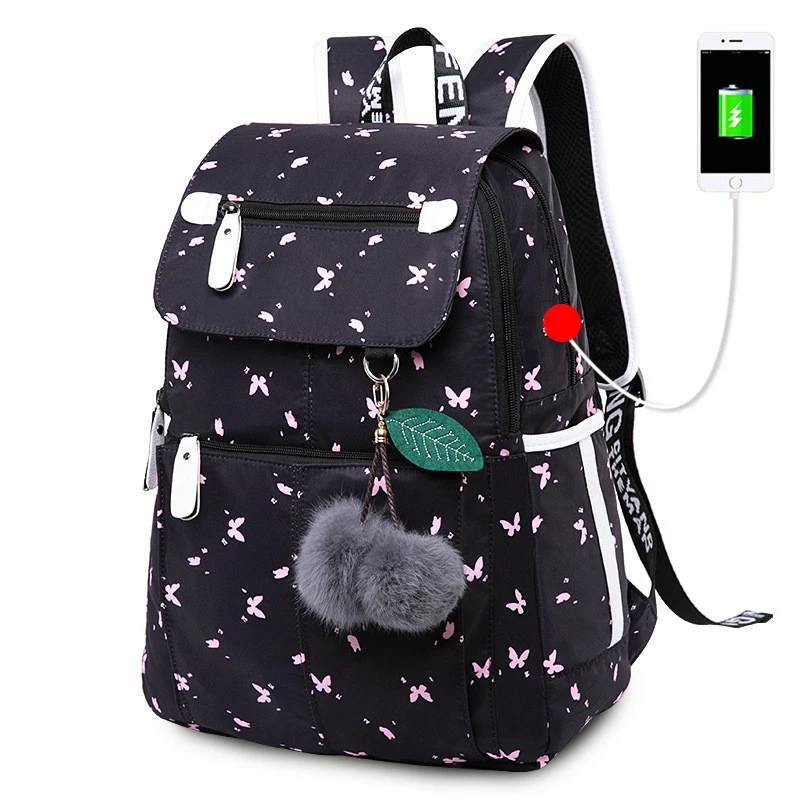 Рюкзак для девочек-подростков, с мультипликационным принтом