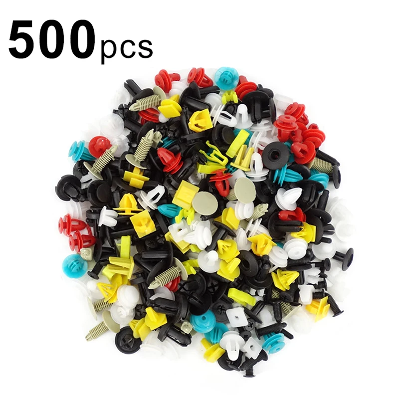 

500pcs/set Universal Mixed Car Various Plastic Rivet Fastener Door Push Pin