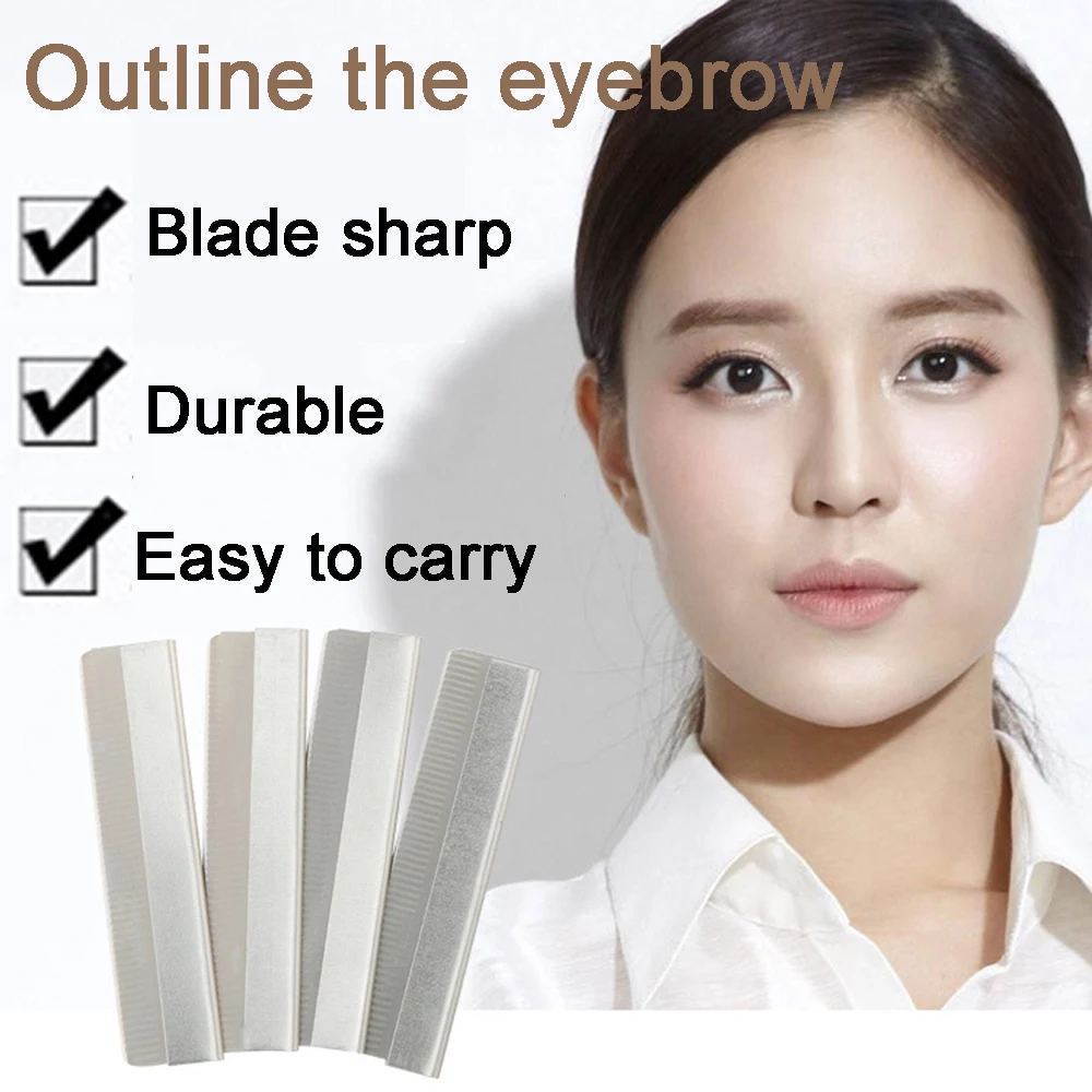 

10Pcs Portable Hair Remover Tool Eyebrow Shaper Blades Shaver Eyebrow Cutter Replace Blade Eyebrow Trimmer Makeup Tool