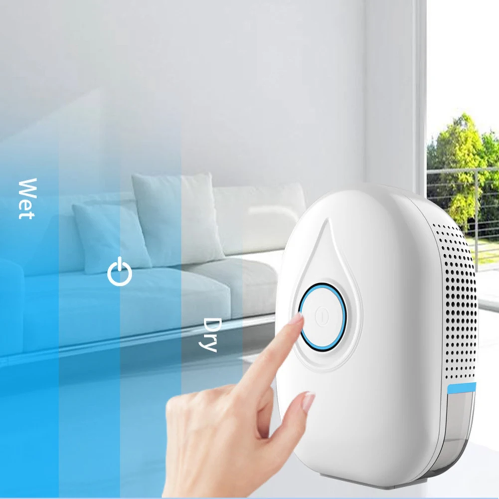 Air Dehumidifier Dryer Semiconductor Mini Portable Moisture Absorber Home Bathroom Low Noise Cabinet Dehumidifiers 500ML | Дом и сад