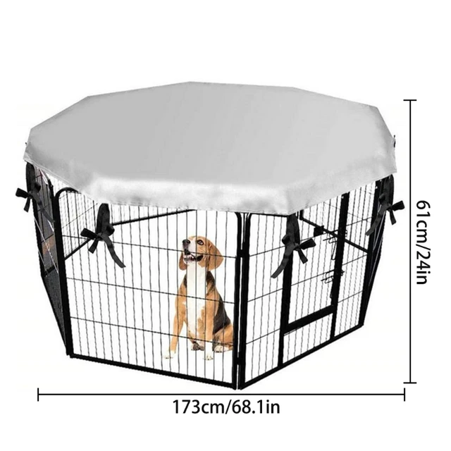 Dog Crate Cover For Pet Dog Playpen Tent Crate Room Puppy Cat Rabbit Cage Sunscreen Rainproof Prevent Escape 6