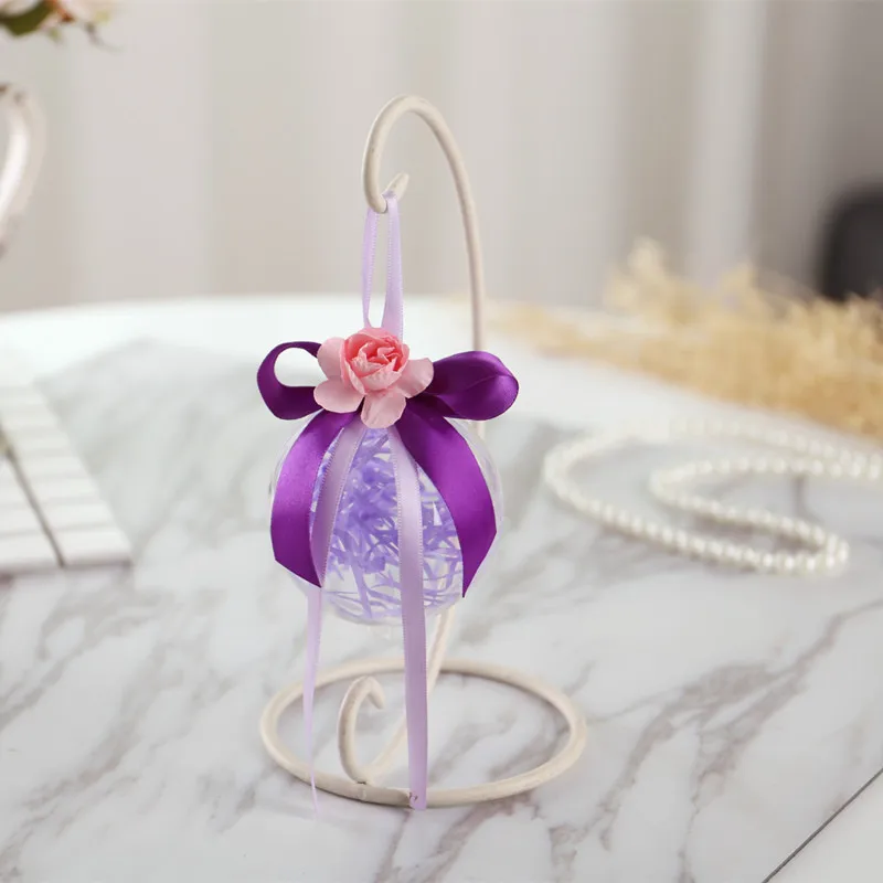 10 шт. пластиковое Рождественское украшение в виде шара прозрачные открытые