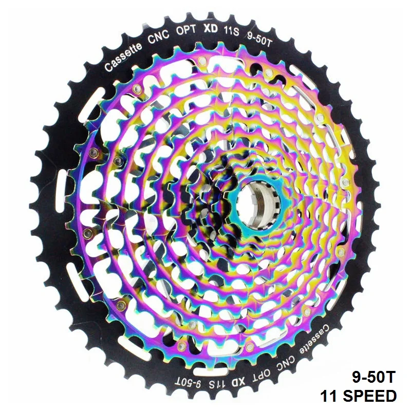 MTB 11 скоростная кассета 9-50T XD радужная горный велосипедный маховик прочный