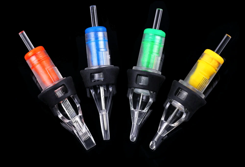 16 шт. SPARKCARTRIDGE иглы татуировки Радуга картридж Magnum и изогнутым направлением работы Magnum#10#12(0,30 мм и 0,35 мм игла) 1205/07/09/11/13M1 или см