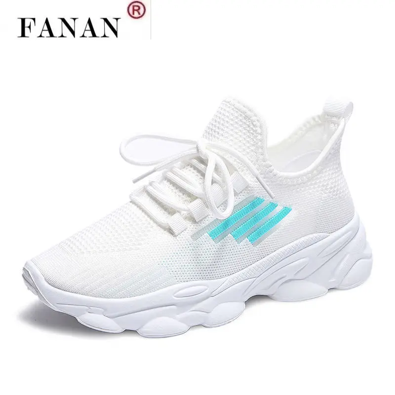 

2021 Autumn Women's Casual Shoes New Fashion Mesh Breathable Lace-up Women Sneakers Comfortable Light Women Vulcanized Shoes