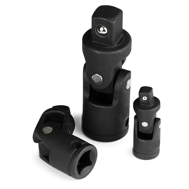Swivel Joint Impact Socket Set | 3Pc 1/4 Inch 3/8 1/2 Drive Universal Carbon Steel Wrench Автомобили и мотоциклы