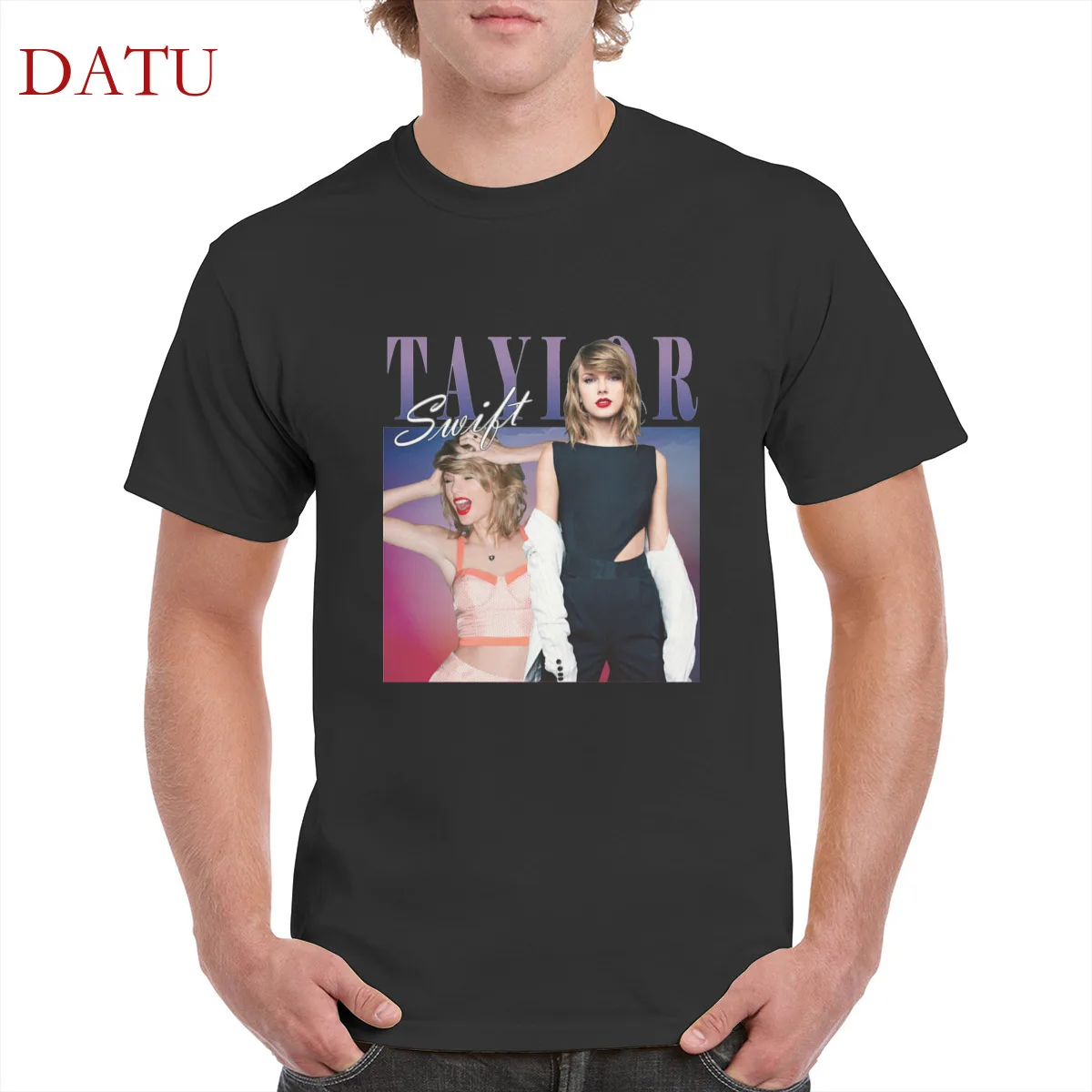 

Homage Tay print design t shirt 100% cotton Sexy singer Retro graphic tshirt gothic punk tops oversized men/women's T-Shirts