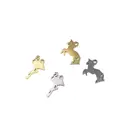 10 шт., подвески в виде лошадей из нержавеющей стали