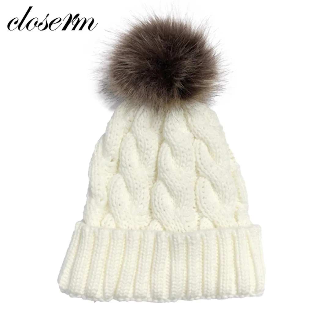 Шапки 2019Top Женские повседневные сплошные швы уличные плюшевые шапочки вязаные