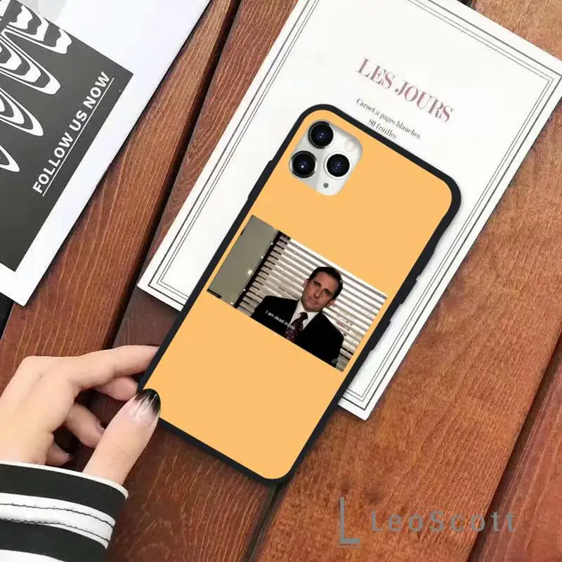

Michael Scott The Office Funny Humor 5 Phone Case for iPhone 11 12 pro XS MAX 8 7 6 6S Plus X 5S SE 2020 XR Soft silicone