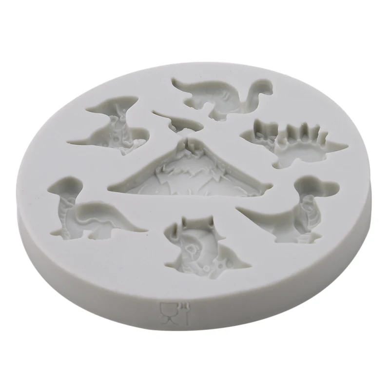1pcs 3D Dinosaur Dragon Shape Fondant Silicone Mold Jelly Chocolate Cake Decorating Tools cake | Дом и сад