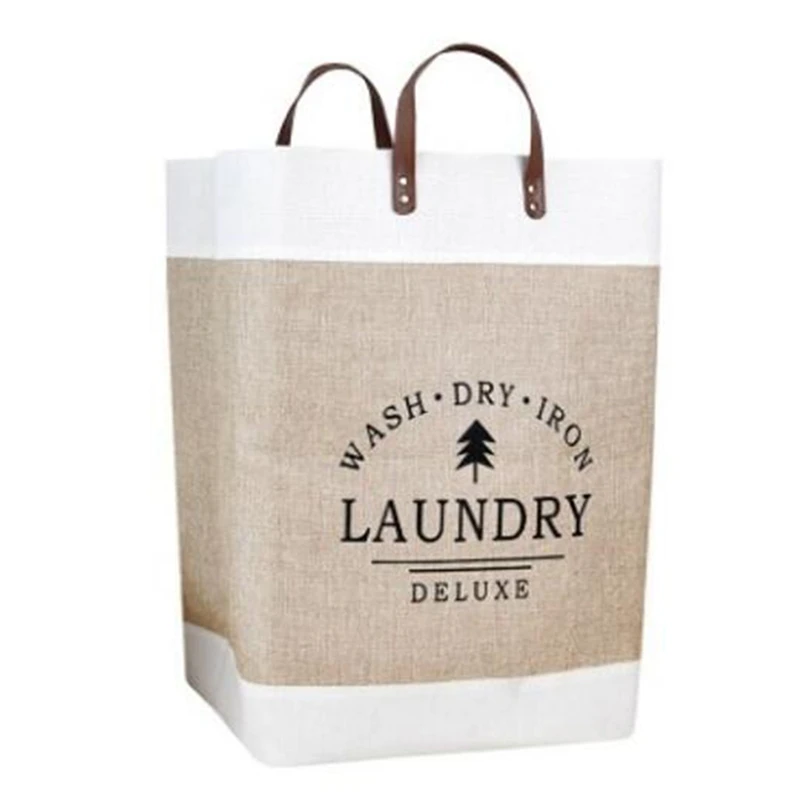 

Waterproof Collapsible Laundry Basket Dirty Clothes Hamper Printed Foldable Storage Bin Sundries Sorter Basket