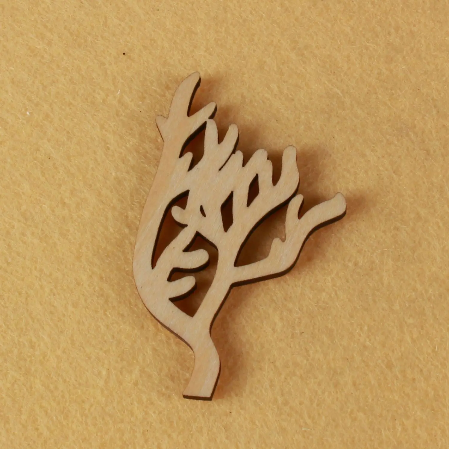 

Coral shape, mascot laser cut, Christmas decorations, silhouette, blank unpainted, 25 pieces, wooden shape (0767)