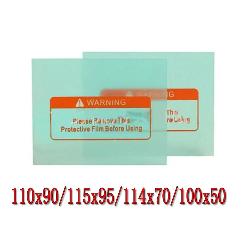 

10pcs PC Clear Welding Helmet Cover Lens Protection Plate Outside Plate Lens For Darkening Helmet Welding Mask Helmets 4 Size