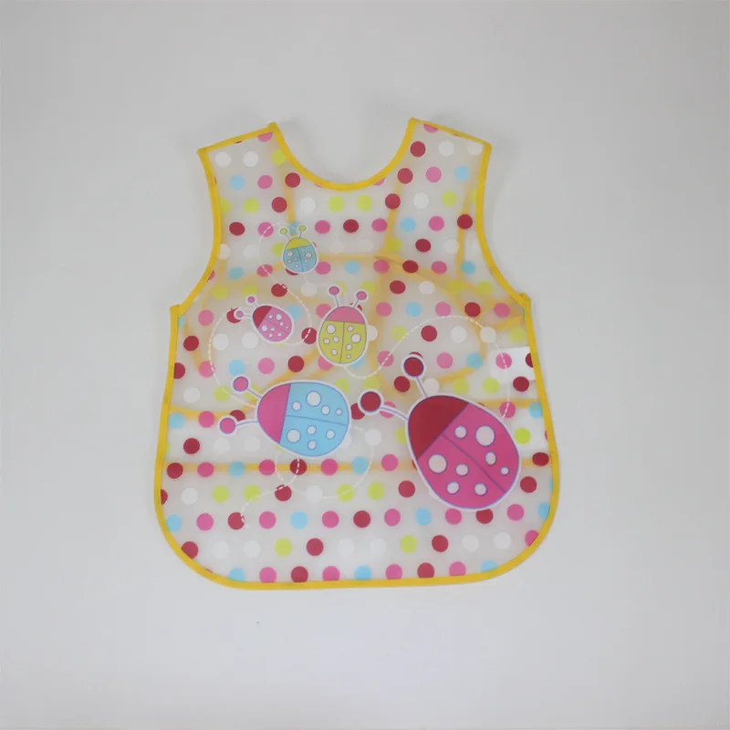 yellow bettle Топ детский рисовый фартук, пищевая карманная майка eva мягкие игрушки, водонепроницаемые нагрудники, тканевый чехол для одежды с рисунками животных из мультфильмов для детей - Цвет: yellow bettle