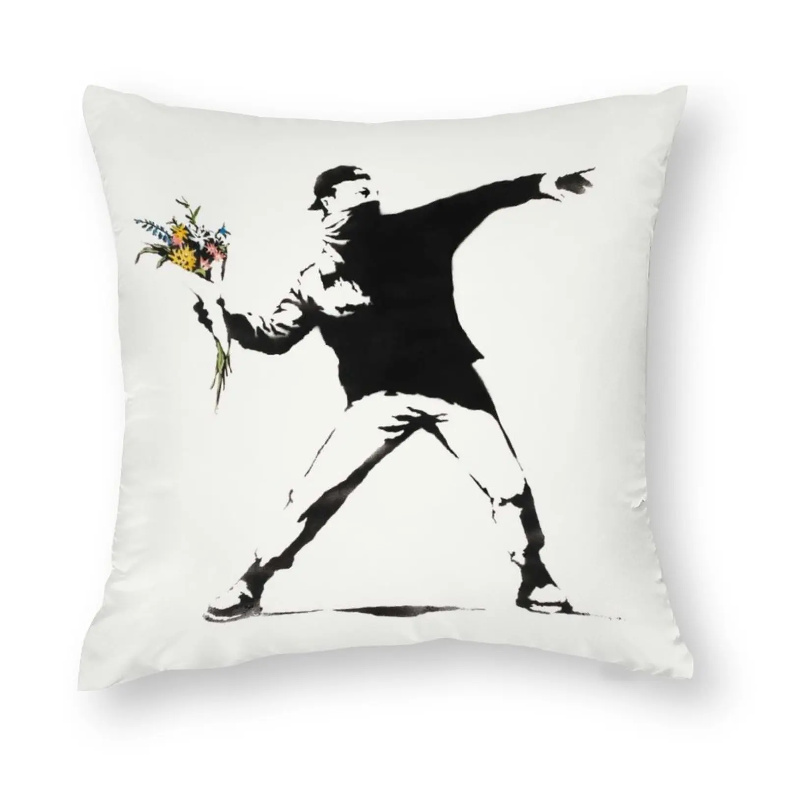 

Бэнкси стрит-арт, цветочный драпировщик, полиэфир, брикет, диван, граффити, поп, фотокресло, оптовая продажа, двустороннее сиденье