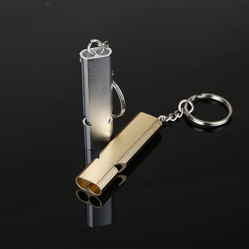 

Survival whistle Portable aluminum safety whistle for outdoor hiking camping safe Souvenir Cheerleading Team Sports Tool Whistle