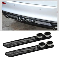 1pair universal car auto styling fake decorative vent grid exhaust muffler pipe car accessories auto replacement parts