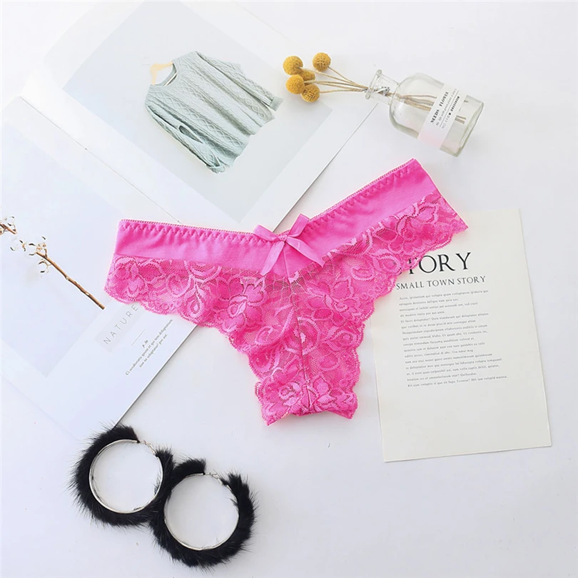 

Women Sexy Panties Woman Briefs Perspective Lace Flowers Low Waist Female Underwear Dames Ondergoed Ropa Interior Femenina A20