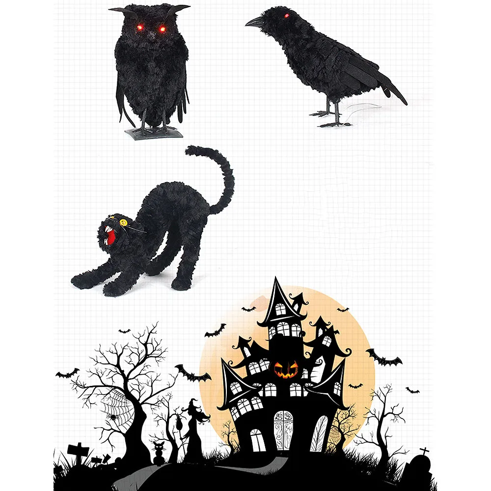 Новинка Реквизит для Хэллоуина игрушка искусственные животные реквизит