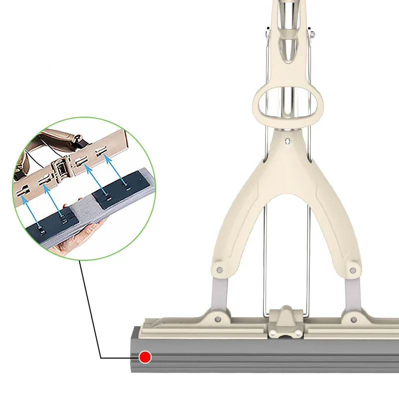 Складной бытовой инструмент для мытья полов губчатая Швабра ПВА швабра с клеем