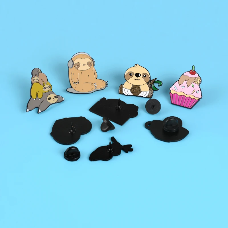 Милая эмалированная звезда в виде животного медленно Двигающаяся ленивецкая