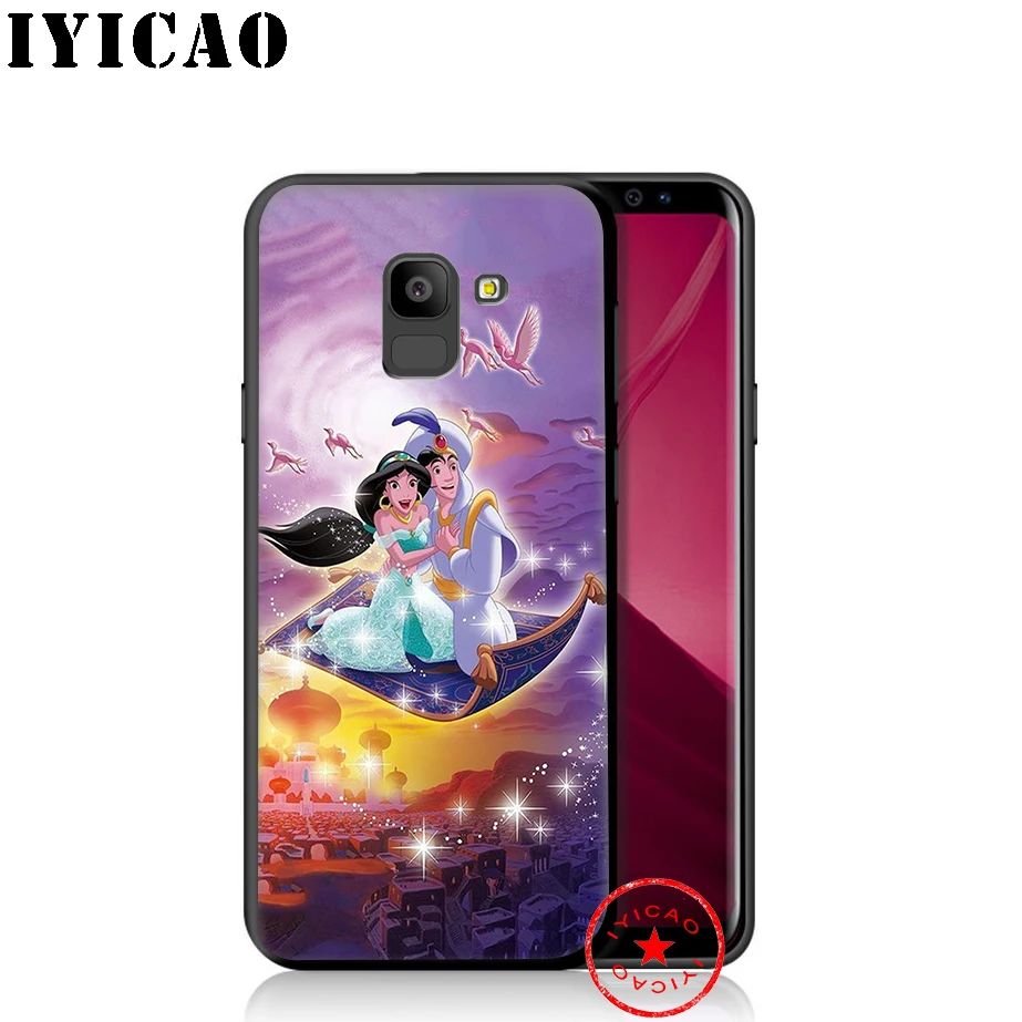 IYICAO Аладдин жасмин мягкий чехол для телефона samsung Galaxy A9 A8 A7 J6 A6 плюс 2018 A5 A3 2016 2017