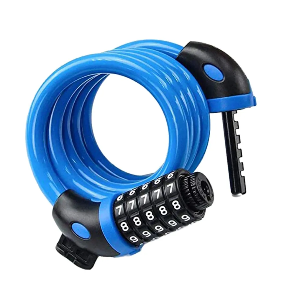 Велосипедный кабель базовый самосбрасывающийся комбинированный с пятью цифрами